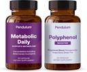Pendulumメタボリックデイリー&ポリフェノールブースターバンドル - メタボリズムと心臓の健康を改善するためのプロプライエタリーアクケマシアプロバイオティックサプリメントブレンド