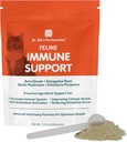 Dr. Bill's Feline Immune サポート | Colostrum、Beta Glucan、トルコテールマッシュルーム、亜鉛&ビタミンC | すべての年齢の猫のためのパウダーサプリメント