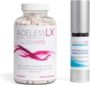 HMBのHydrasilkの目のクリームの束が付いている女性のためのAgelessLXの補足のカプセル