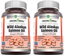 アメイジングオメガワイルドアラスカサーモンオイル2000mg/サービングSoftgelsサプリメント(180 | 2パック)