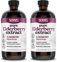 Norm's Farms Pure Elderberry Extract 2PK - 米国で唯一のエルダーベリーから作られた - 免疫、抗酸化剤のサポート、追加砂糖、添加剤、ビーガン、グルテンフリー、非GMO、チンキアルコール無料 - 8 Oz