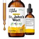 ワイルド&オーガニックセントジョンズワートチンチャー - 気分のサポート - St. John's Wortサプリメントをリラックス - 液体HypericumのPerforatumハーブドロップ - ビーガン、砂糖&アルコールフリー - 2 fl oz