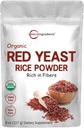 Micro Ingredients Organic Red Yeast Rice Powder, 8 Ounce (1 Year Supply), Non-GMO, Vegan Friendly