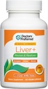 DOCTORS’ PREFERRED Liver+ Revive & Restore 10in-1フォーミュラと臨床的に検証された4'Liverとミルクアッテル  60カプセル