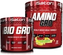 iSatori Bio-GROプロテイン合成増幅器 - Unflavored(60のサービング)&iSatori Amino-GRO BCAAパウダー - フロステッドLemonade(30のサービング)