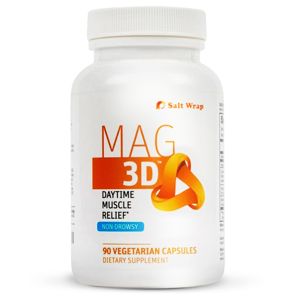 ソルトラップマグ3D - 昼間(非眠症)レッグクランプ&マッスルリリーフサポート - トゥルメリック、アルファリポ酸&マグネシウムと筋肉と神経の健康のための自然なサプリメント