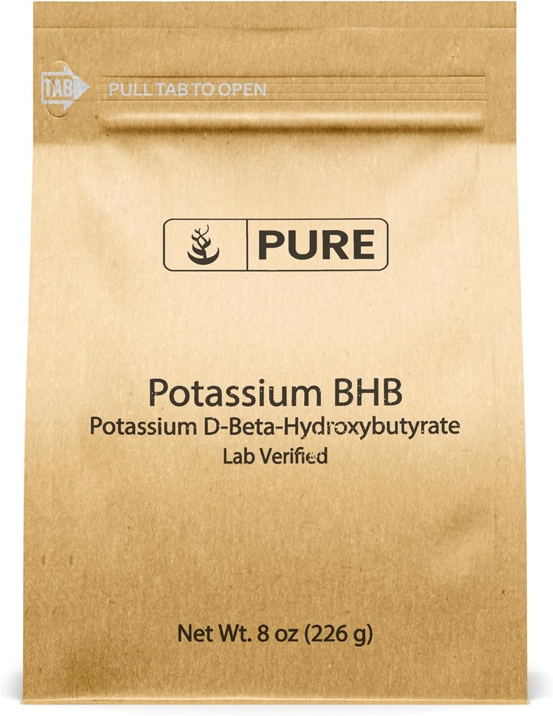 Pure Original Ingredients Potassium BHB, (8 oz) Potassium D-Beta-Hydroxybutyrate, Pure