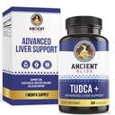 古代のBliss Tudca 500mg、30カプセル(Tauroursodeoxycholic酸) - Bile Salts Liverサポートサプリメント、ナチュラルビターテイスト - ビーガンフレンドリー、非GMO、グルテンフリーカプセル(パック1)
