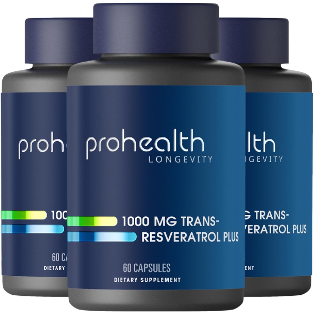 プロヘルストランスレスベラトロールプラス1000mg。 ほとんどの研究トランスレスサプリメント。 Quercetin & BioEnhancersで処方された医師は、最大効力を発揮します。 実験室は98%の純粋をテストしました。30のサービング(3のパック)