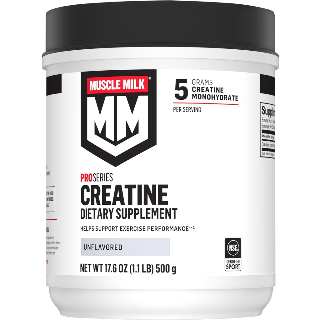 筋肉ミルクのプロ シリーズ クレアチンの粉の補足、Unflavored、1.1 ポンド、100 サービング、5g クレアチンの Monohydrate、NSF はスポーツ、包装 5 月 Vary のために証明しました