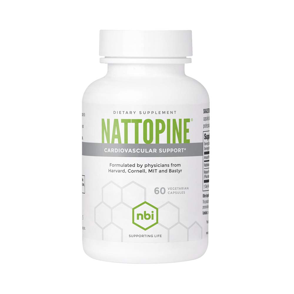 NBI NattoPine、男性と女性のための健康な循環サポート | 60ct Veggie Capsules