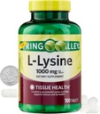 L-Lysine 1000mgのアミノ酸のリジンLリジンのLリジンの補足のリジンの免疫学サポート100のタブレット