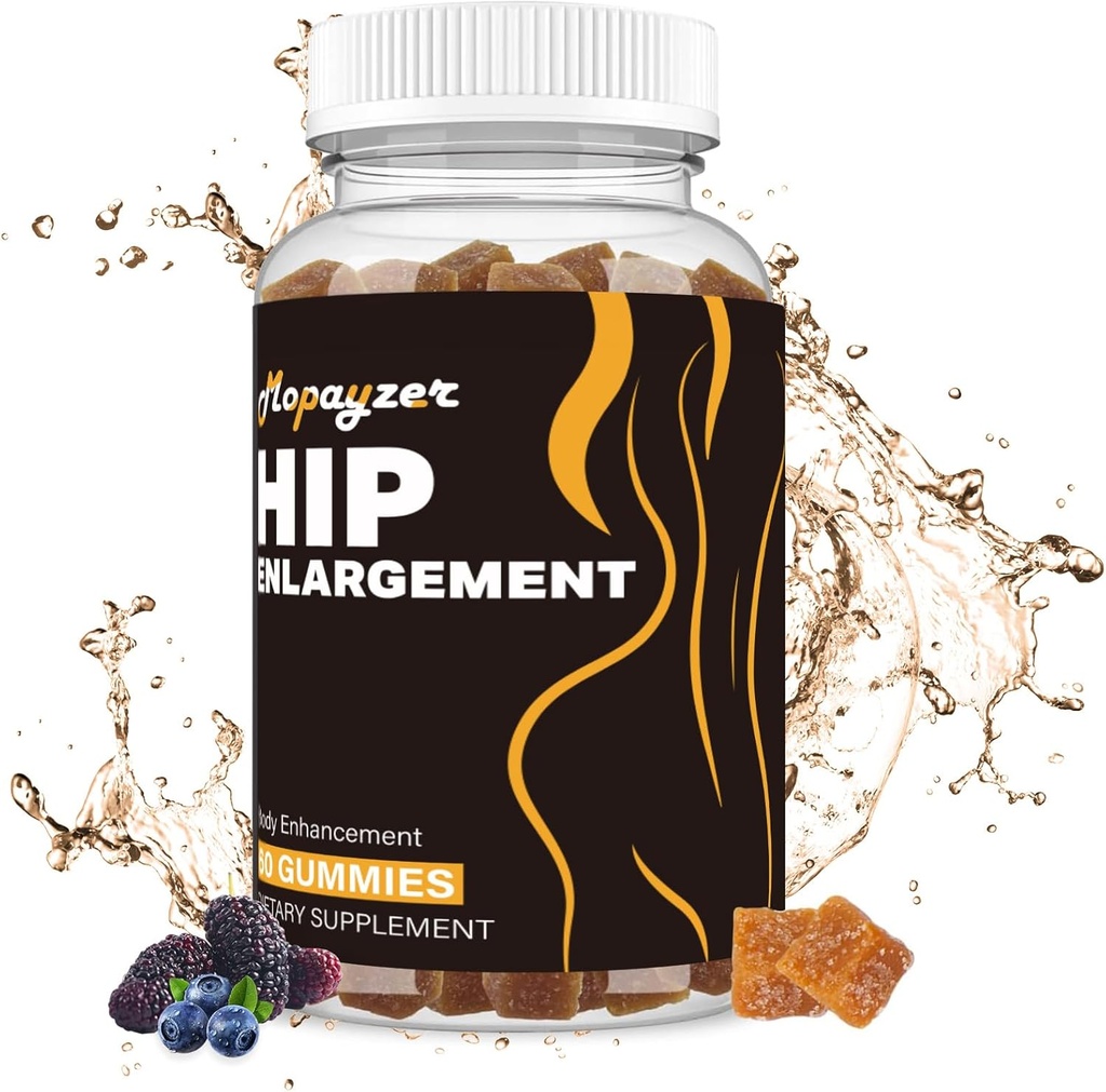 ビッグバットとヒップのためのブーティグミー, 自然曲線のためのより大きなバットグミー, 1 PCS Bumサポートグミー, ベリー風味の女性サポートサプリメント, ブーストグルット成長, Fenugreek, 60 カウント.