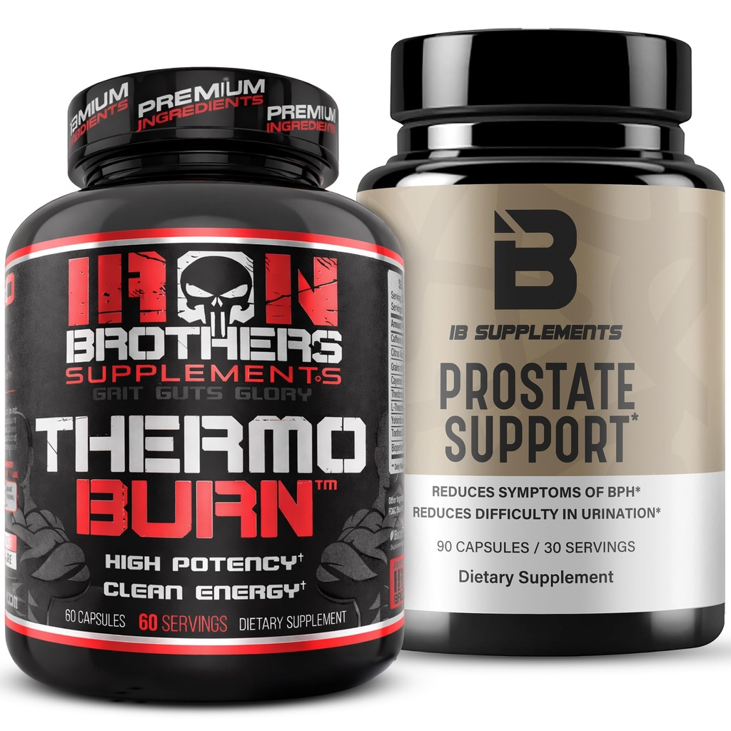 Iron Brothers Prostate & Metabolic Support Bundle – Urinary Flow, DHT Balance & Fat Loss Support