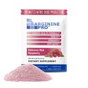 L-ARGININE PRO サプリメントパウダー | 30 パケットシングル サーブ トラベルサイズ | 5,500 L-アルギニン プラス 1,100 mg L-シトルリン, ラズベリー