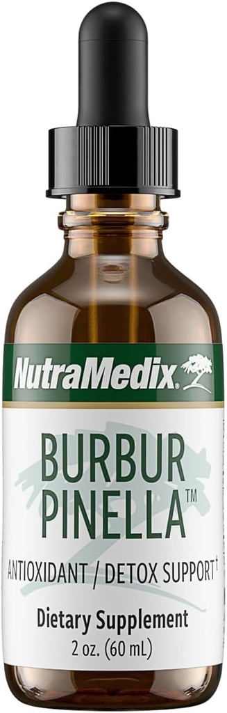 NutraMedix Burbur-Pinella Brain Healthは大人のためのサプリメント - 戦闘脳フォグ&プロモーターNerveサポート - Aid A健康的なフルボディデトックスクレンジング - 生物学的に利用可能な液体フォーマット(2オンス / 60ミリリットル)