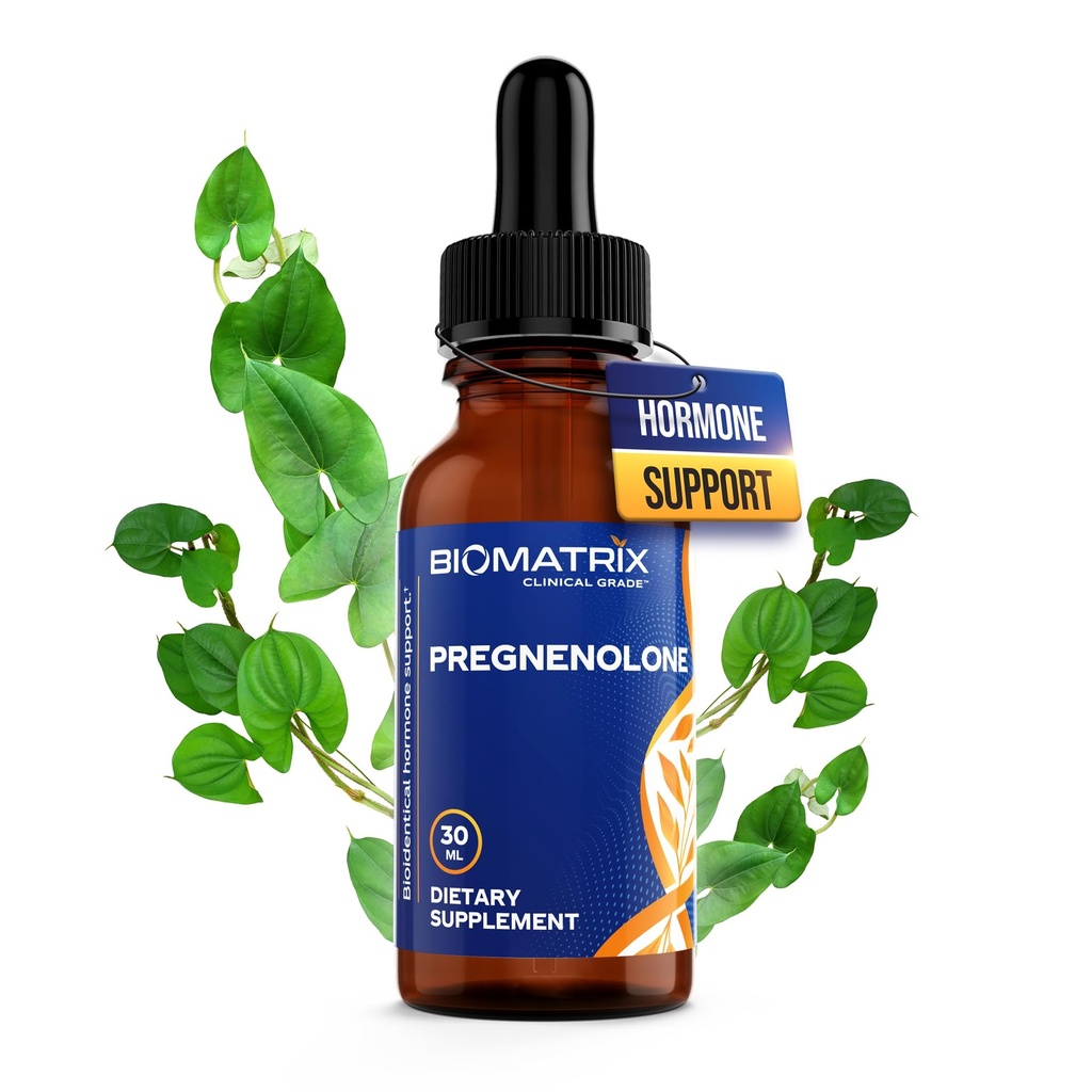 BioMatrixのPregnenoloneの補足、記憶、気分、頭脳の健康のためのSublingual Micronizedの液体 カプセル(30のml)からの3Xよりよい吸収- 30-60の日の供給