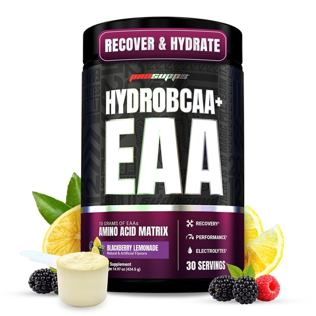 ProSupps HydroBCAAエッセンシャルアミノ酸パウダー、ブラックベリーLemonade - BCAA、AAA、および水分補給のための電解液 - 興奮剤フリー、大豆&グルテンフリー - 30サービング