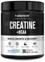 ジャック工場クレアチン + BCAA - クレアチンモノハイドレート + BCAA 増加後の回復のためのパウダー, パフォーマンス, リーンマッスル成長, & 疲労を軽減 - 30 サービング, ブルーラズベリー