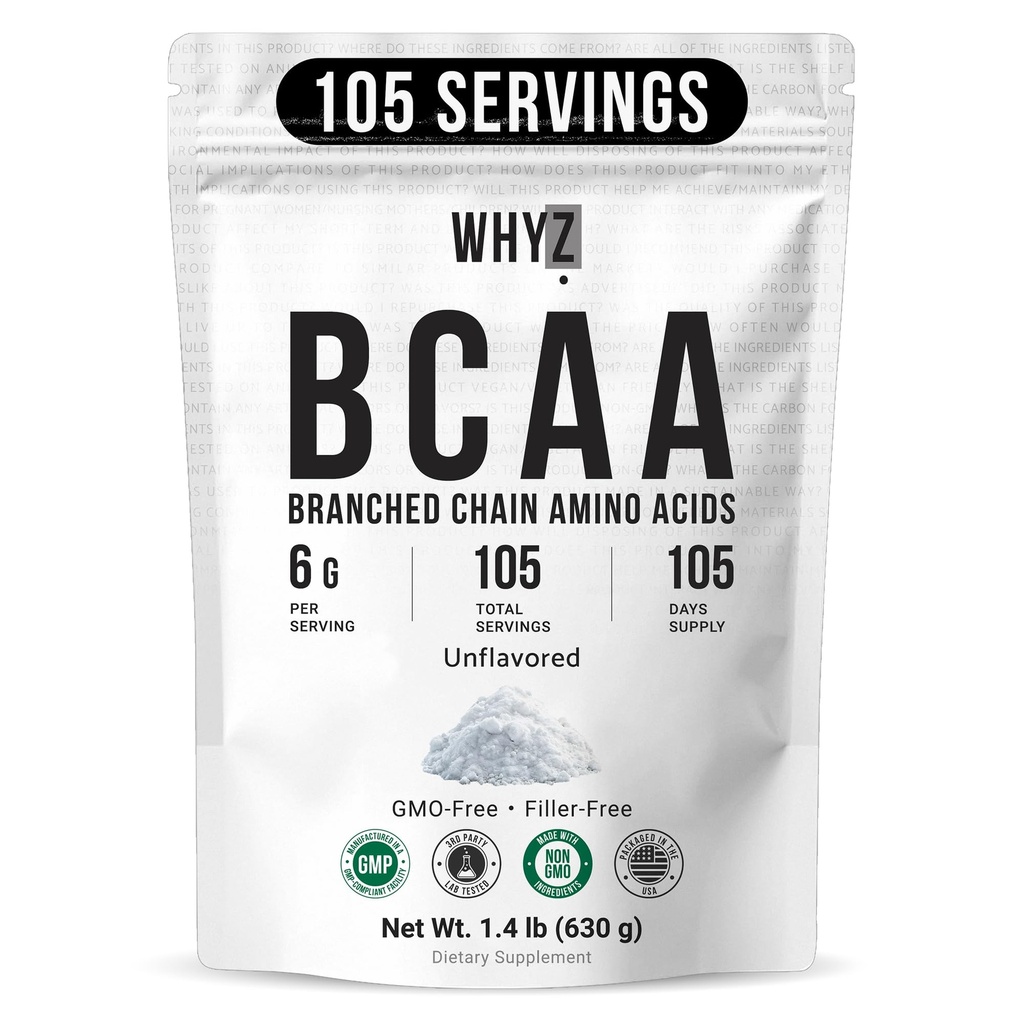BCAAの粉2:1:1、非GMOの無添加、105のサービング、1.4のlb (630g)で混合する人および女性のための非吸収された分岐させた鎖のアミノ酸