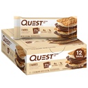 Quest Nutrition S'mores Protein Bar, 21g Protein, 1g Sugar, 4g Net Carb, Gluten Free, Keto Friendly, 12 カウント