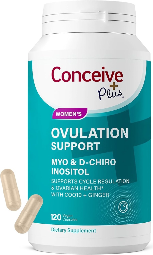 受動PLUS Ovulationサポート | 女性の生殖能力のためのミオイノシトール&D-Chiro Inositol | 女性の生殖健康ホルモンバランスのPCOSサプリメント | COQ10、葉酸、ジンジャー | 30日の供給