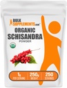 BulkSupplements.comオーガニックシサンドラパウダー - オーガニックシサンドラサプリメント、シサンドラベリー - グルテンフリー - サービングあたり1g、250g(8.8オンス)(パッケージ1)