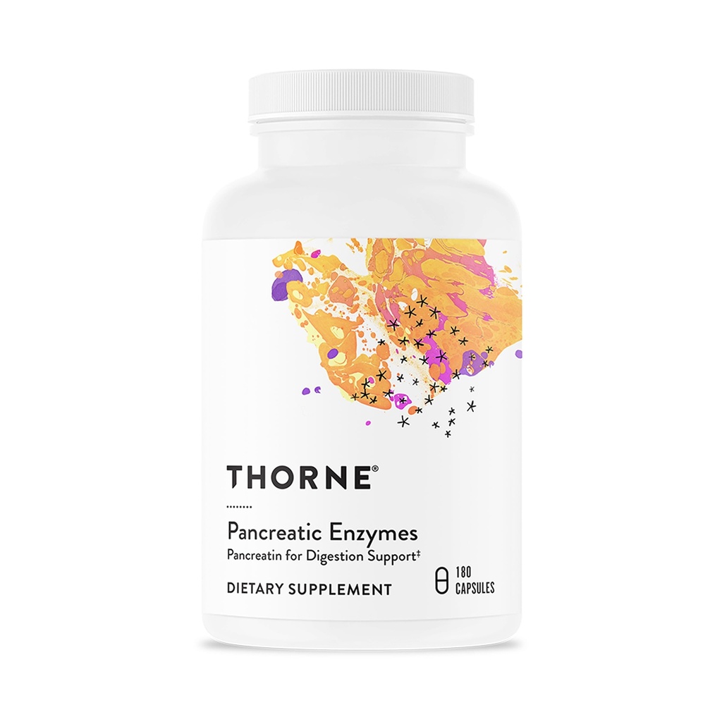 THORNE - 膵酵素(旧ダイパン-9) - 消化器系サポートと栄養吸収剤* - 180カプセル - 90サービングのための膵酵素