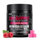 EAAグミー - 2:1 BCAAフォーミュラ(8300mg) - 筋肉回復と耐久性のためのエッセンシャルアミノ酸 - 非GMO、グルテンフリー、砂糖無料、ベジタリアン、ラズベリー味 - 90カウント