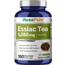 NusaPure Essiac 茶 1350 の mg 180 Veggie の帽子(ベジタリアン、非 GMO)