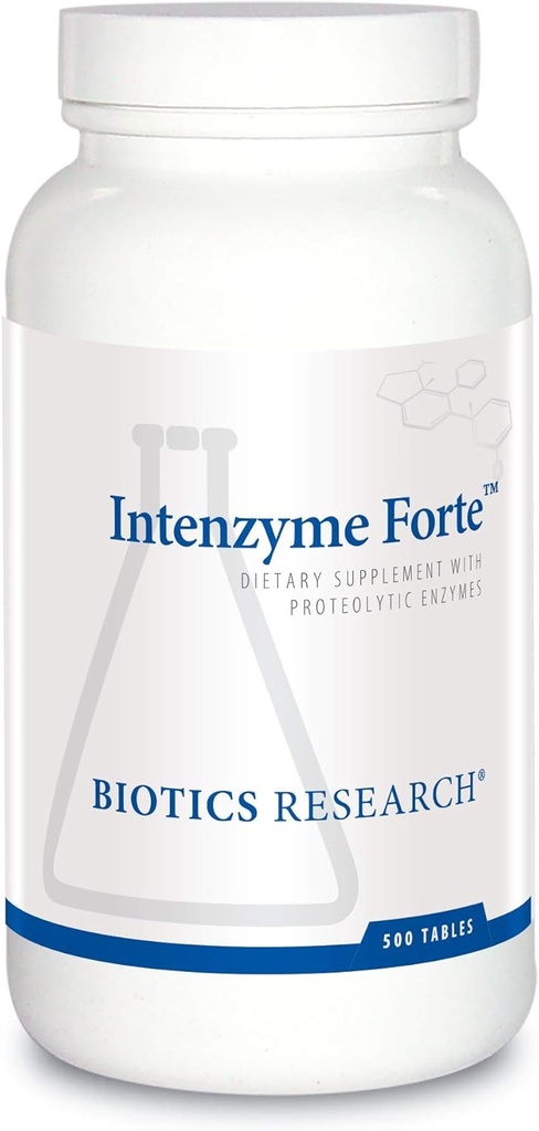 バイオティクスの研究のIntenzyme ForteTM Proteolytic Pancreatic酵素、Pancreatin、Bromelain、Ppain、Lipase、Amylase-Supplementサポート健康な蛋白質の消化–Immune及び循環機能500のタブレット
