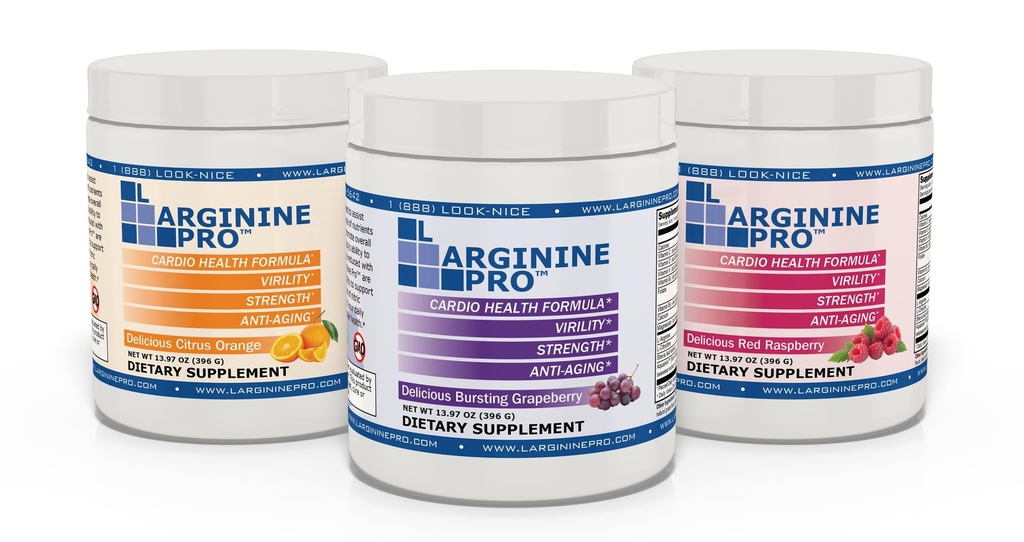 L-ARGININE PRO | 5,500mg L-Arginine Plus L-Citrulline 1,100mg ラズベリー, オレンジ&グレープパウダードリンクミックス増加ニトリオキサイド生産のためのサプリメント