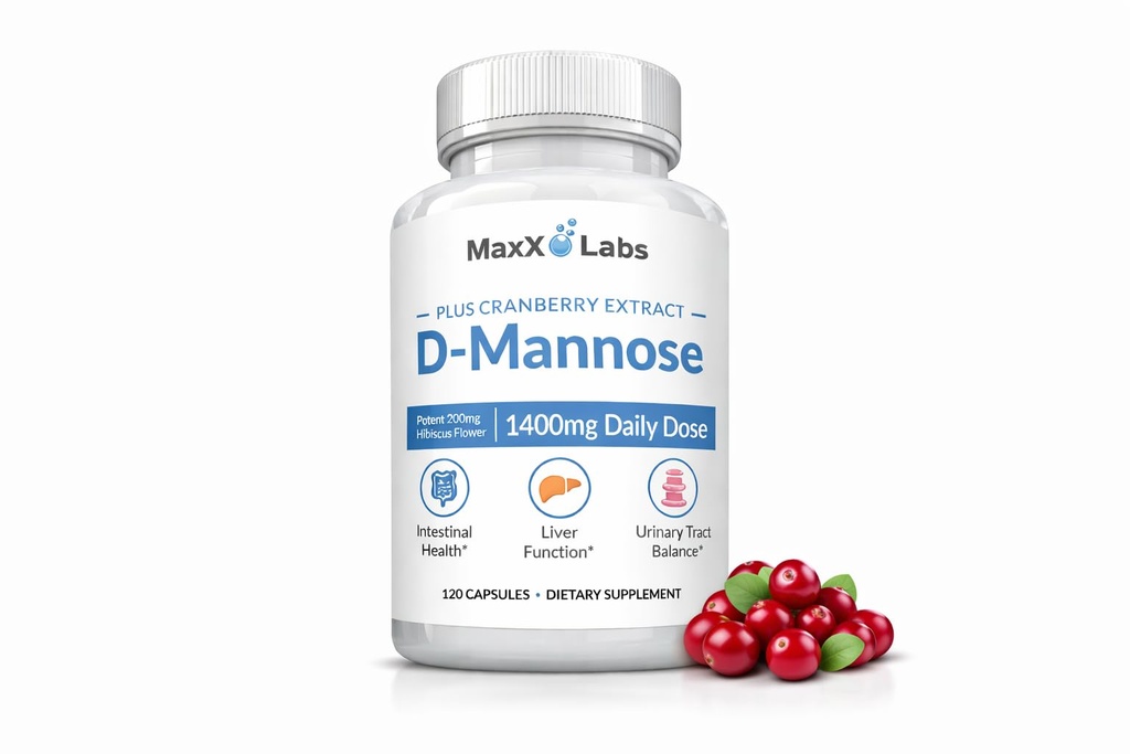 DのMannoseのカプセル-強力なクランベリーのエキスが付いているぼうこうの健康のための速い代理1400のMGの余分強さDMannoseのカプセル及びハイビスカスの花はUTIの救助の補足を- 120 Ct支えます