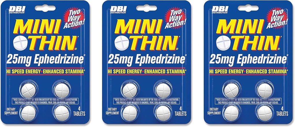 小型薄い DBI の配分の 2 つの方法行為 25mg Ephedrizine - 4 つの計算のまめ - 3 つのパック