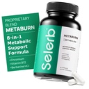 SelerbのMetaburnの女性の及び人のための減量の丸薬 - 食欲抑制剤及び脂肪バーナー、Berberine、クロム、緑茶及びB12-60のカプセルが付いているMetabolismサポート減量の補足
