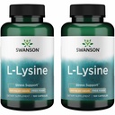 スワンソンフリーフォームL-Lysine - ストレスサポートと神経系の健康を促進する天然サプリメント - リラックス500ミリグラム100カプセル(2パック)を促進することができます