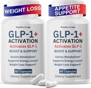 (2 Pack) GLP-Activate for Women, GLP1 Booster for Overall Health Support and GLP1 Natural Production, Regulates Metabolism, Take Before Meal, 120 Capsules (60 Servings)