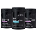 ココナッツオイル、多コラーゲンの丸薬(タイプI、II、III、V、X)とのスポーツの研究のヴィーガンBiotin 10,000mcgはHyaluronic酸+ビタミンC及びSoftgelごとのPhytoceramides 350mgを加水分解しました