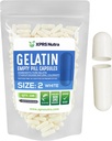 XPRSのNutraのサイズ2の空のカプセル- 100の計算の空のゼラチンのカプセル-Pills DIYのカプセルの詰物-Do-It-Yourselfの補足のための純粋な牛のゲルの帽子(白)