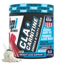 BPIスポーツCLA +カルニチンパウダー - 減量のための非興奮剤脂肪バーナー、代謝とリーンマッスル - カフェインフリー - 虹氷 - 50 サービング - 12.34 oz
