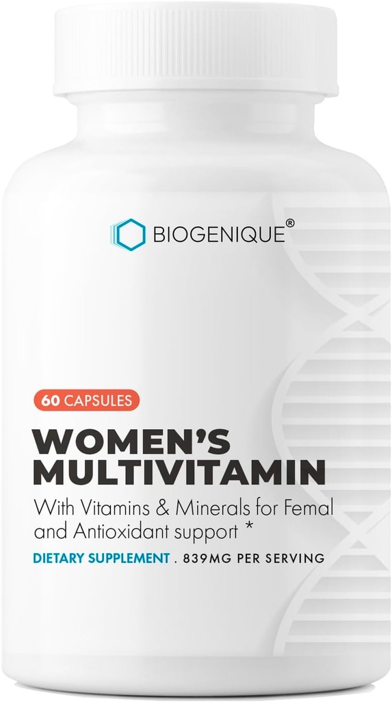 Womens Multivitamin, Daily Vitamins for Women with Vitamins A, C, D, E, B-6 and B-12, Energy Metabolism, Bone & Immune Support, 60 Capsules