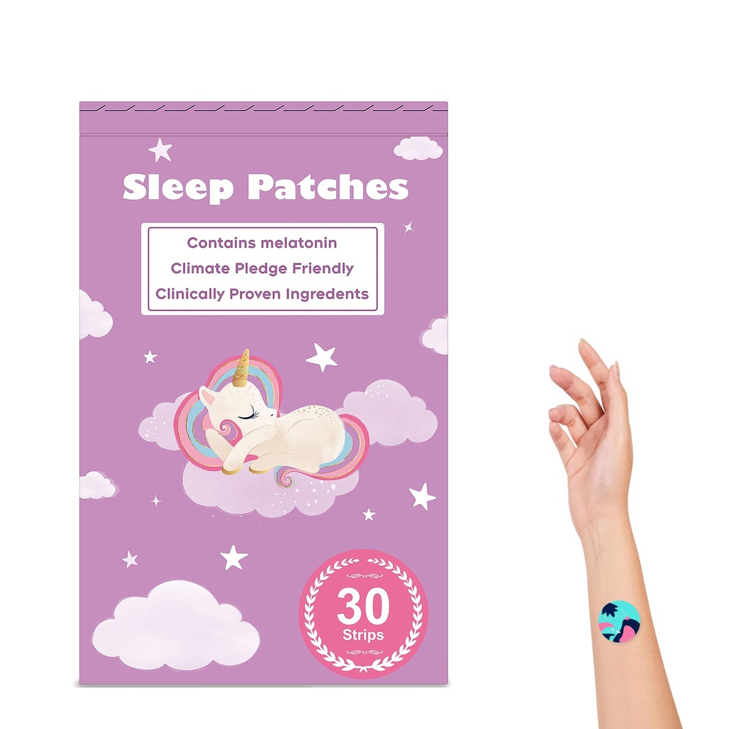Sleep Patches, 30 Pack Upgraded Deep Sleep Patches for Adults, All Natural Deep Sleep Patches, Quick Acting Ingredients, for Men and Women, Easy to Use That Last All Night - Unicorn - 20
