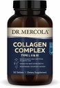 Dr. Mercola Collagen Complex - 皮膚とコネクティブティッシュをサポート - I型、II型、III型コラーゲン - 非GMO型グルテンフリー&大豆フリー - 90錠(30分)