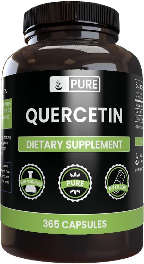 Pure Original Ingredients Quercetin (365 Capsules) Always Pure, No Additives Or Fillers, Lab Verified