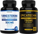 DORADO NUTRITION Epicatechinのエキス サービングごとの750mg - (120のカプセル)およびTurkesteroneの補足500mg (120のカプセル)
