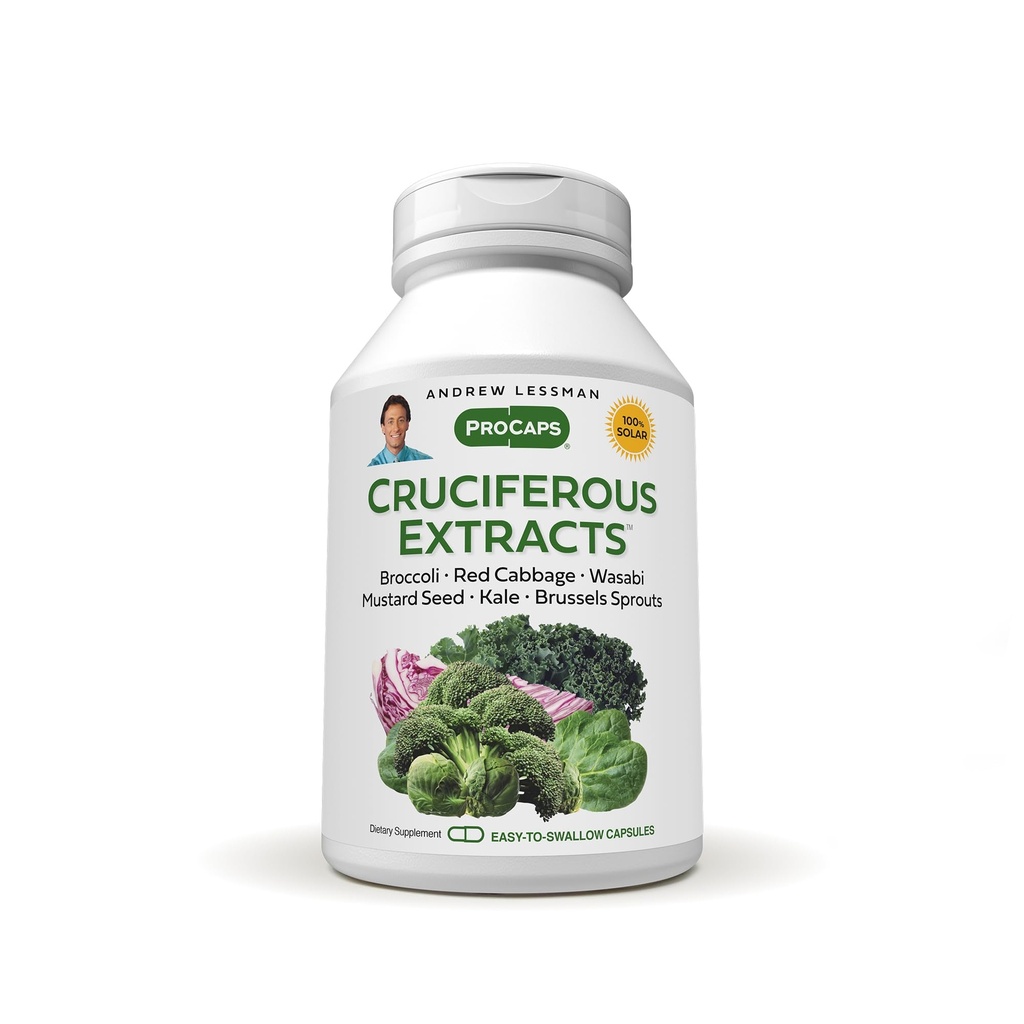 ANDREW LESSMAN Cruciferous エキス 360 カプセル - ブロッコリー、レッドキャベツ、マスタードシード、ワサビ、ブリュッセル シュート、ケール エキスの高レベル、添加剤なし