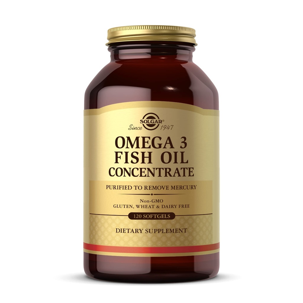 Solgar Omega-3 魚油濃度 - 120 Softgels - 関節と代謝の健康のためのサポート - グルテンフリー、非GMO、酪農場無料 - 60 サービング