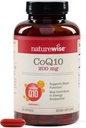 NatureWise CoQ10 200mg Softgels、高効力Ubiquinone - Coenzyme Q10サプリメント - 心の健康のための抗酸化剤 + エネルギー - ビーガン、非GMO、グルテンフリー - 200カウント[200日の供給]