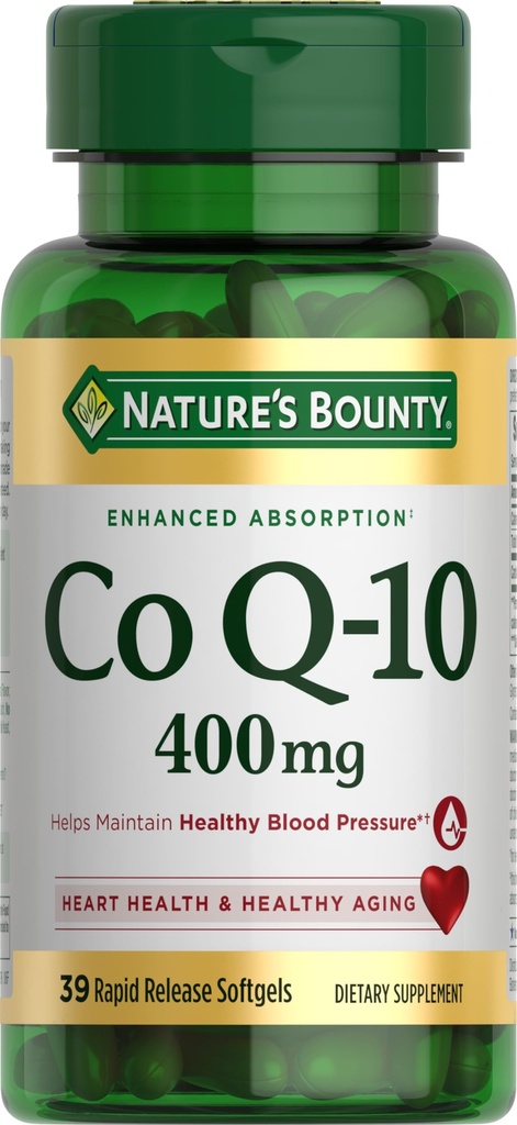 Natures Bounty Co Q-10 400mgの39の急速な解放のSoftgels