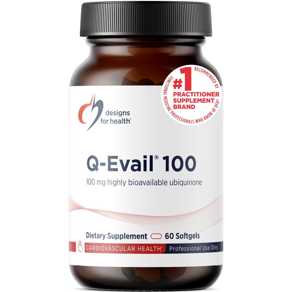 健康Q-Evail 100-100mg CoQ10のための設計 高度にBioavailable Ubiquinone - MCT +のCoenzyme Q10は優秀な吸収を促進するためにtocopherolを混合しました-非GMO (60のSoftgels)